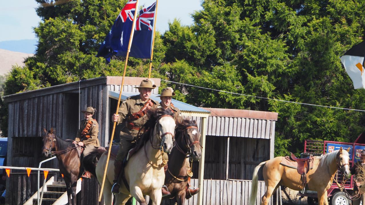 Lighthorse flag run