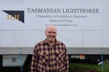 Nevill Thomas, a very passionate member of the Tasmanian Lighthorse Historical Troop