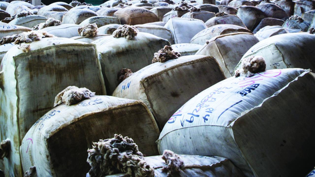 Bales of wool