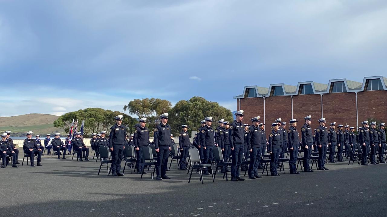 Tasmania Police has welcomed 42 new constables into its ranks today at its graduation ceremony at the Tasmania Police Academy.