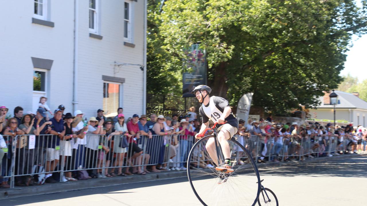 National Penny Farthing Championships action