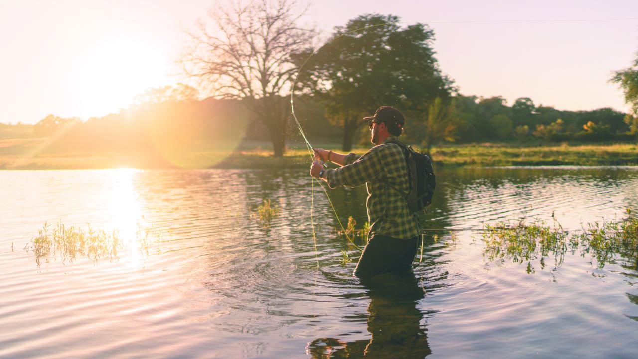 Trout fishing