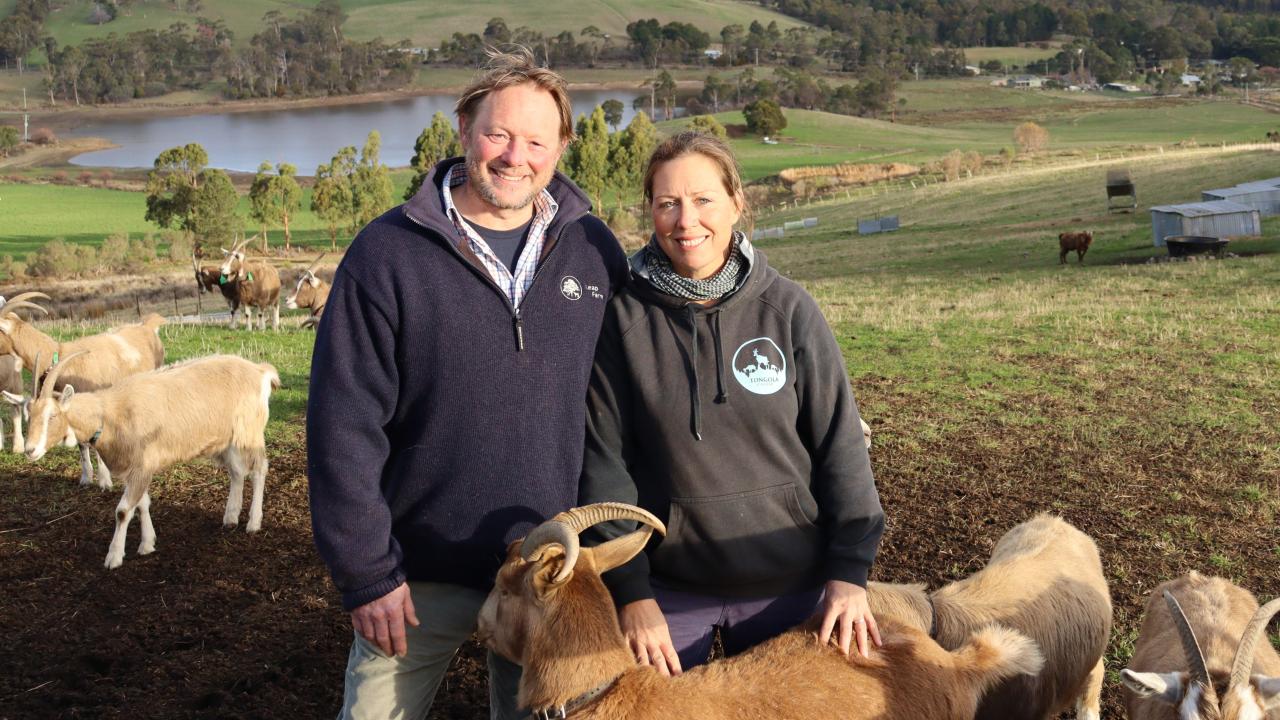 Iain and Kate Field of Leap Farm- Winners of Landcare's Sustainable Agriculture Award this year.