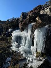 Ben Lomond waterfall.