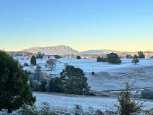  Frost on farmland at Nook by Rachel Anne Kenzie.