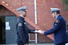 Shaun Walters receives the Award for Operational Skills