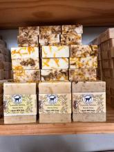 Chamomile, calendula and manuka honey goats milk soap