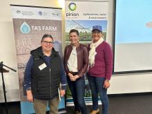 Linda Hay for East Woolmers Farm, Felicity Richards or Furneax Agriculture and Marion Dalco from Fairlands farm East Tamar.