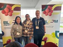 First time at the conference Arisa Hayashi, Antonia Sanchez-Labbe and Gina Wessel from Bloom Fresh Global