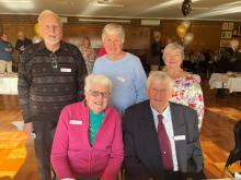 Back - Charlie Burman of Longford, Roslyn Guy of Launceston, PamelaArmstrong of Launceston. Front: Anne Burman and Mike McNeair, both of Longford.