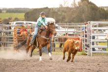 Action at the Gladstone Rodeo