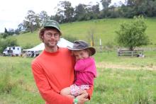  Cattle and goat farmer James Miller with daughter Rex. 