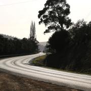 A section of the Lyell Highway between Bridgewater and New Norfolk