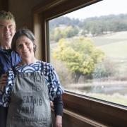 Matthew Evans with his wife Sadie