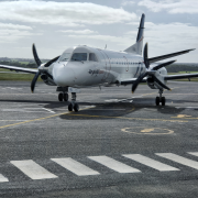 Rex plane at King Island Airport