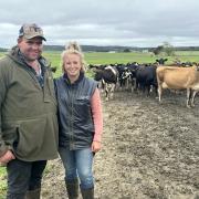 Milk quality award winners Ryan and Brighid Langley