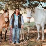 Meagan Chivers with Denny and Digger